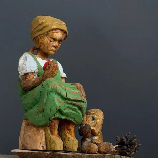 The Apple Girl & Squirrel