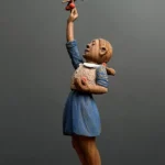 Little Girl in the Apple Garden