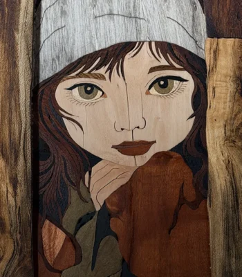 Marquetry Panel of the Hooded Boy