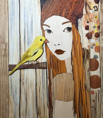 The Red-Haired Girl and the Yellow Bird