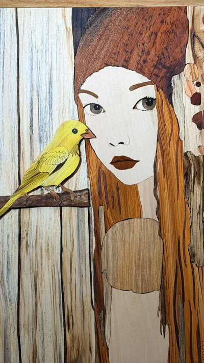 The Red-Haired Girl and the Yellow Bird